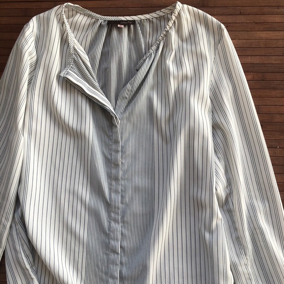 Crosby • Micro-Stripe Button Down Blouse - Picture 2 of 4